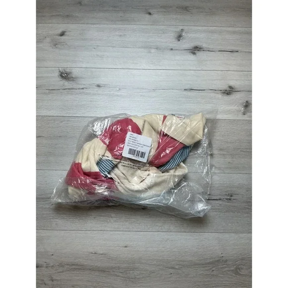 Urban Outfitters BDG Saylor Half Zip Striped Rugby Sweatshirt Crm/Pink/Bl SP NWT - Picture 5 of 6